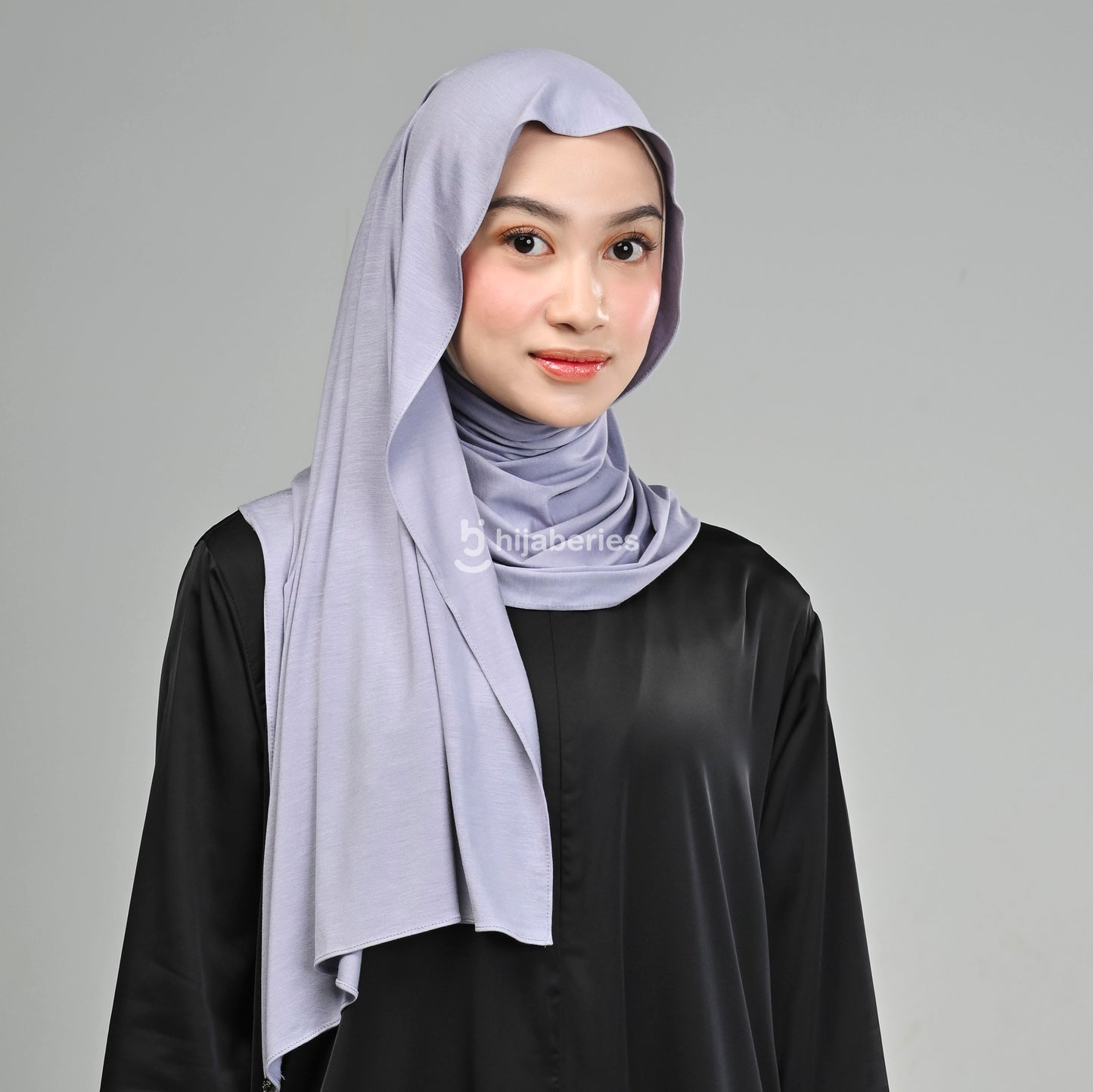 Kesa Tencel Pashmina Kaos Hijaberies - Silver