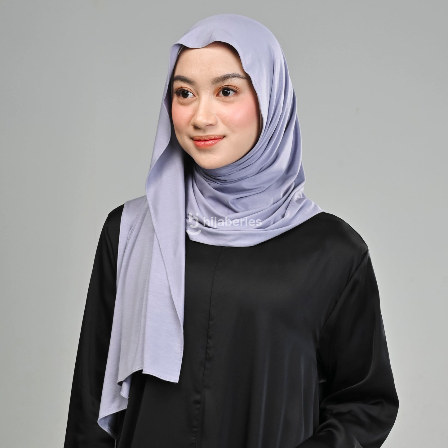 Kesa Tencel Pashmina Kaos Hijaberies - Silver