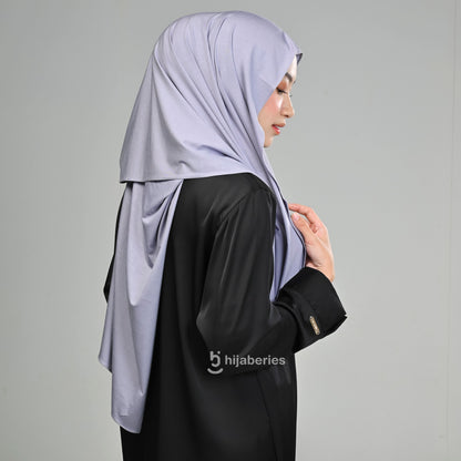 Kesa Tencel Pashmina Kaos Hijaberies - Silver