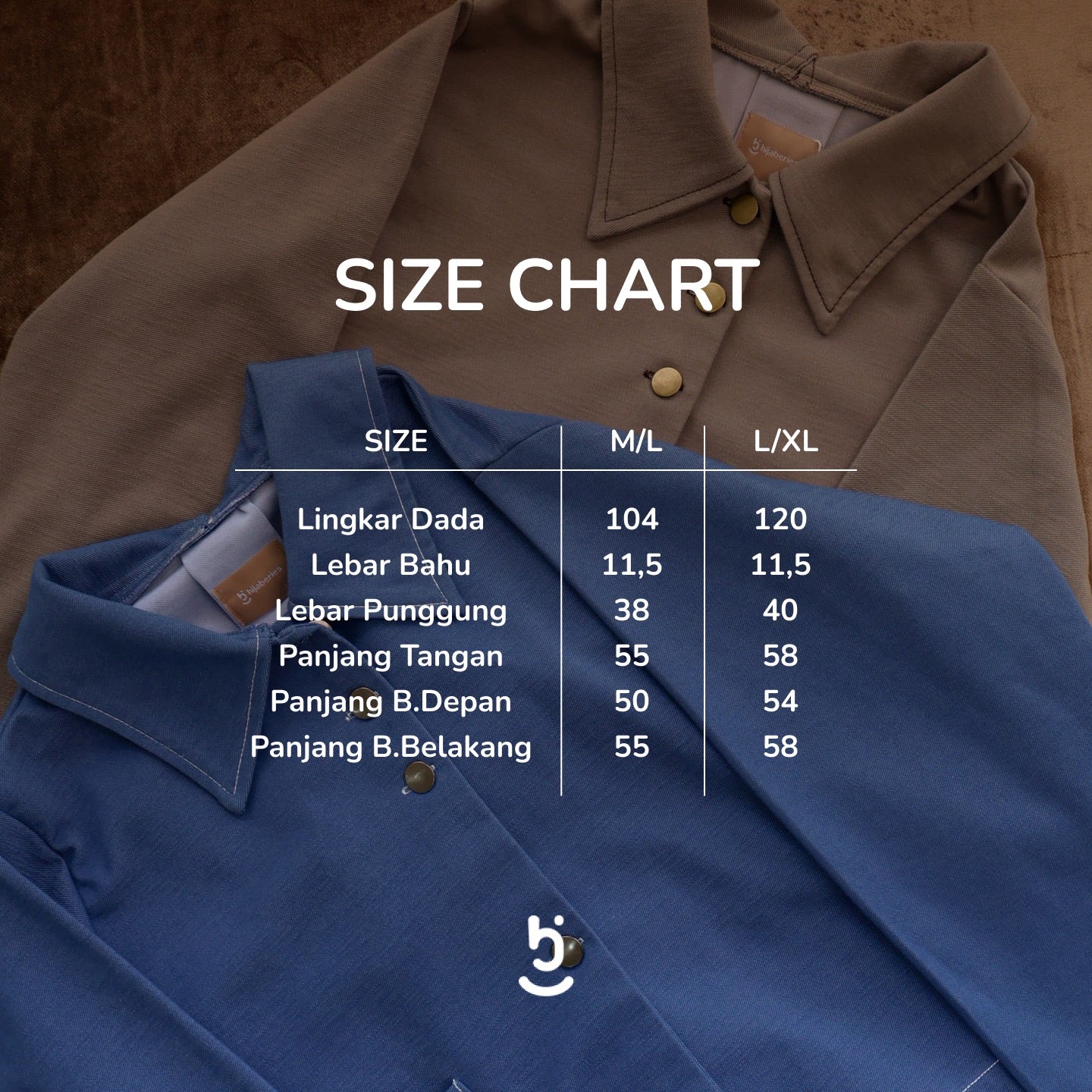 Hijaberies - Pocket Blouson (Semi Blazer Crop Collar Bahan Denim dengan Tampilan Kerah yang Unik)