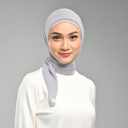 Paris Basic Japan Neci 4 Sisi Hijaberies - V2 Soft Grey