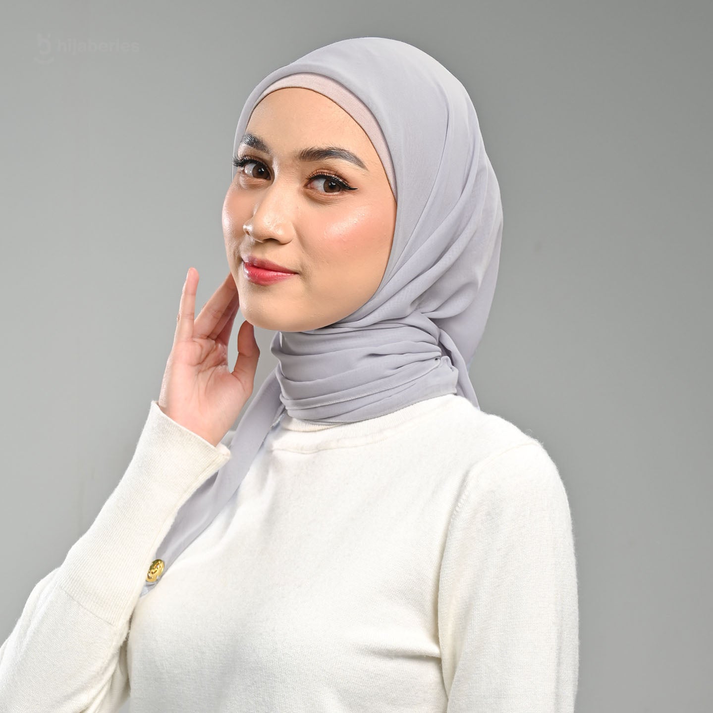 Paris Basic Japan Neci 4 Sisi Hijaberies - V2 Soft Grey