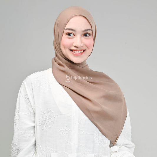 Pashmina Viscose Tencel Hijaberies (Hijab Pashmina dengan Exclusive Box) - Taupe