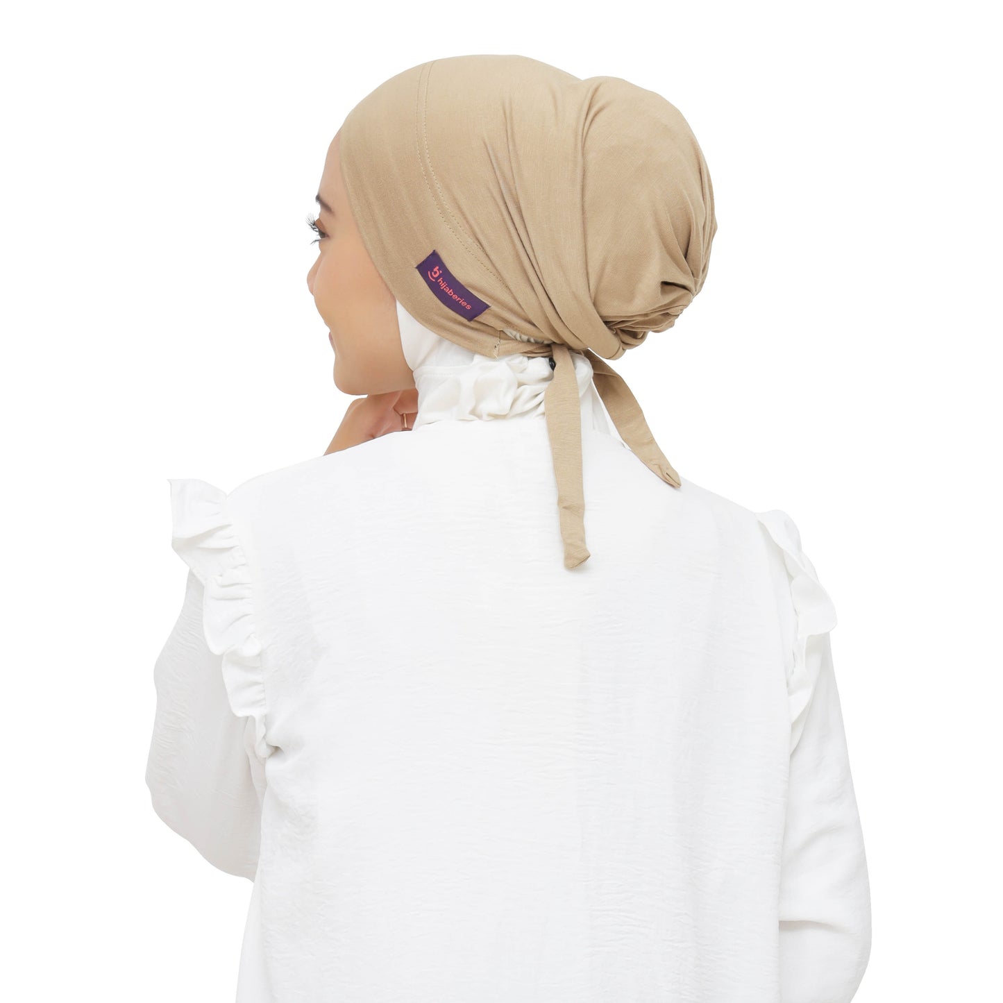 Hijaberies - Inner Hijab Arab (Ciput Arab Model Karet atau Tali Bahan Cotton)
