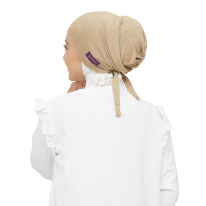Hijaberies - Inner Hijab Arab (Ciput Arab Model Karet atau Tali Bahan Cotton)