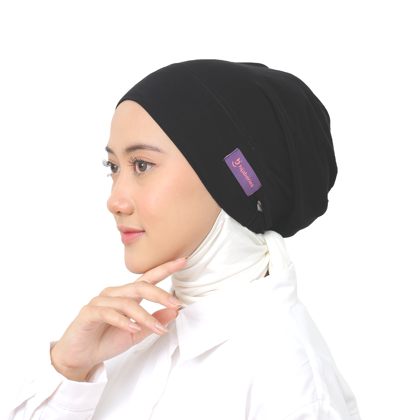 Hijaberies - Inner Hijab Arab (Ciput Arab Model Karet atau Tali Bahan Cotton)