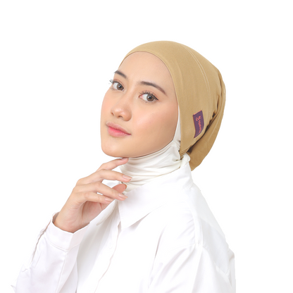 Hijaberies - Inner Hijab Arab (Ciput Arab Model Karet atau Tali Bahan Cotton)