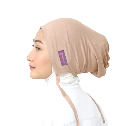 Hijaberies - Inner Hijab Arab (Ciput Arab Model Karet atau Tali Bahan Cotton)