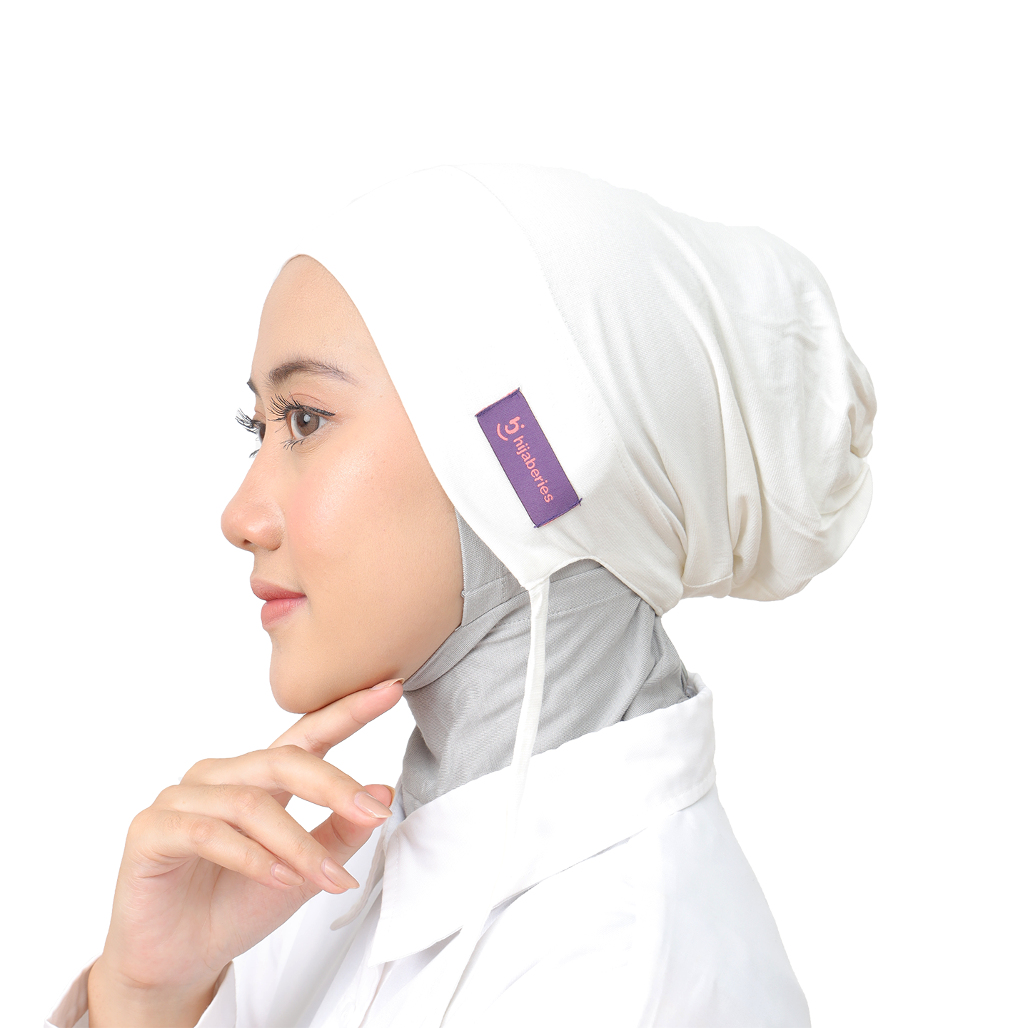 Hijaberies - Inner Hijab Arab (Ciput Arab Model Karet atau Tali Bahan Cotton)