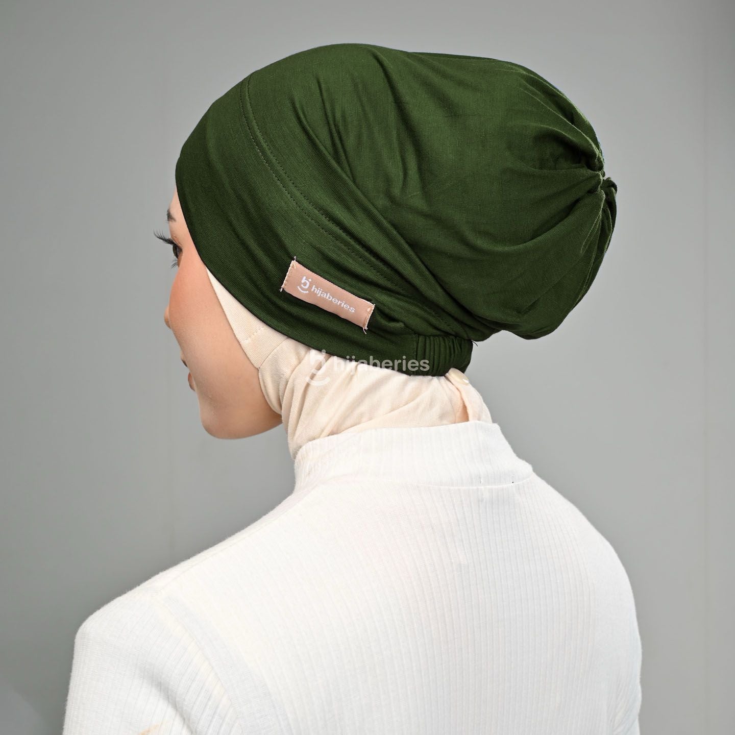 Hijaberies - Inner Hijab Arab (Ciput Arab Model Karet atau Tali Bahan Cotton)