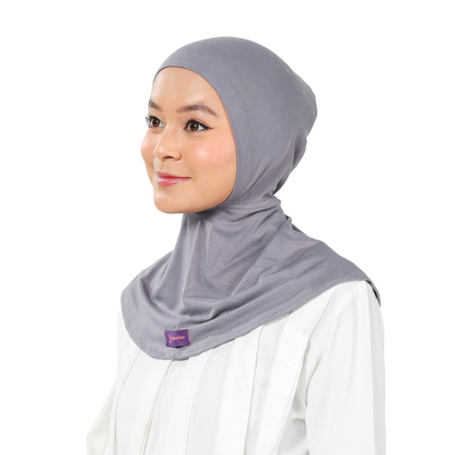 Airy Inner Hijab Ninja - Charcoal Grey