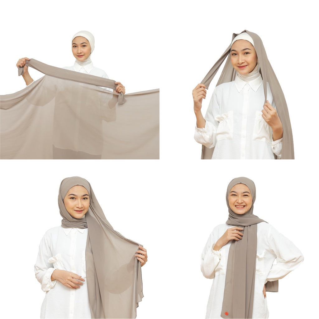 Hijaberies - Jiran Pashmina Instan Tali Malay Looks