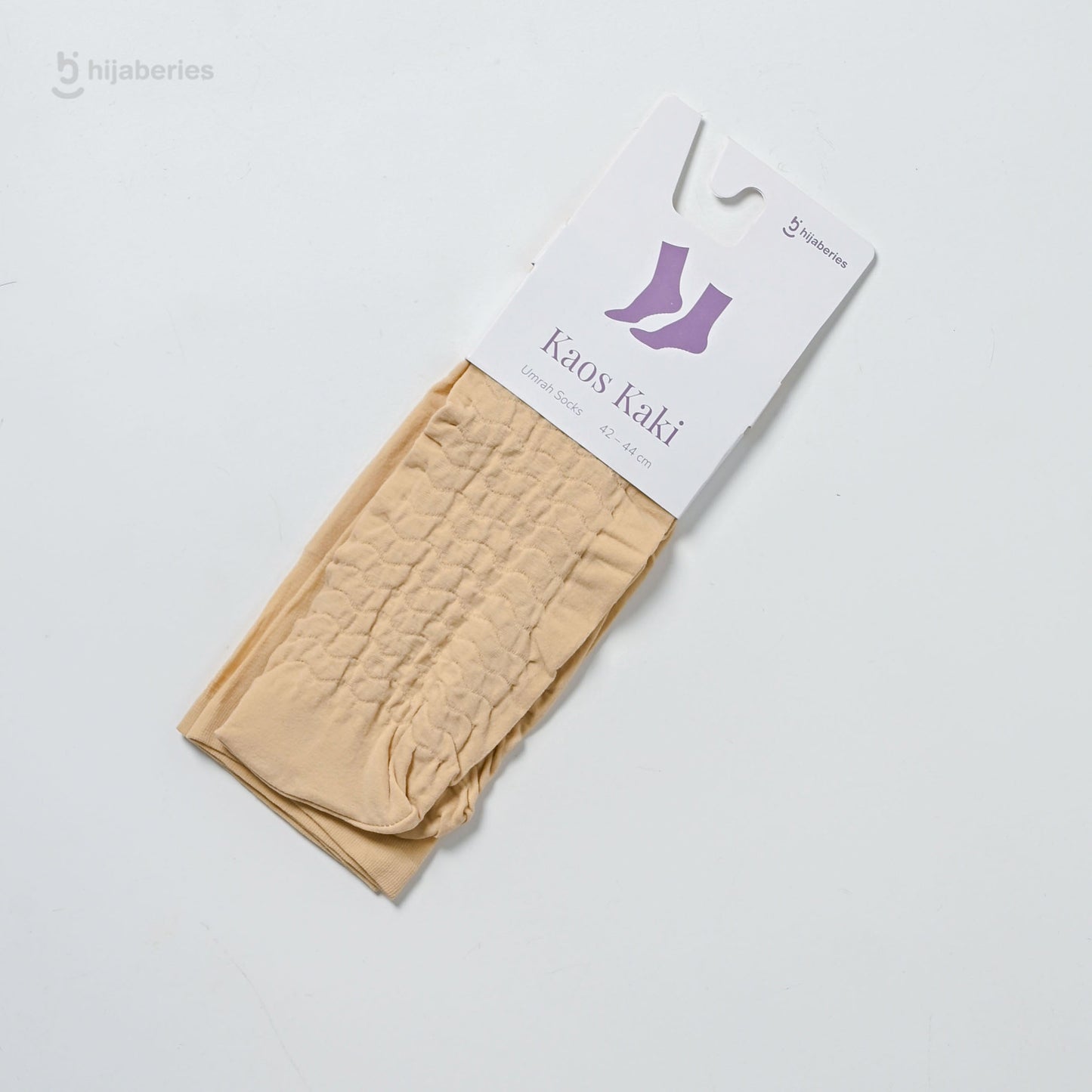 Turkiye Umrah Sock (Beige) - Kaos Kaki Umroh Anti Slip