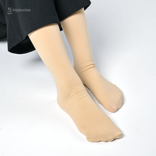 Turkiye Umrah Sock (Beige) - Kaos Kaki Umroh Anti Slip