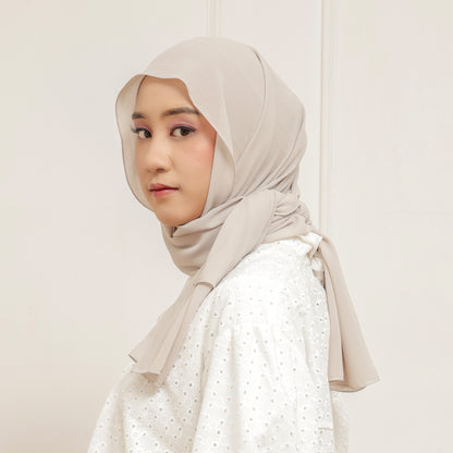 Lily Pashmina Inner 2in1 Hijaberies - Ivory