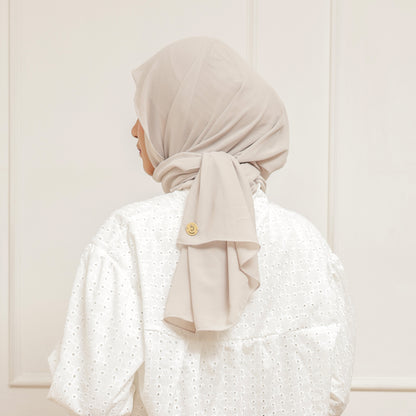 Lily Pashmina Inner 2in1 Hijaberies - Ivory