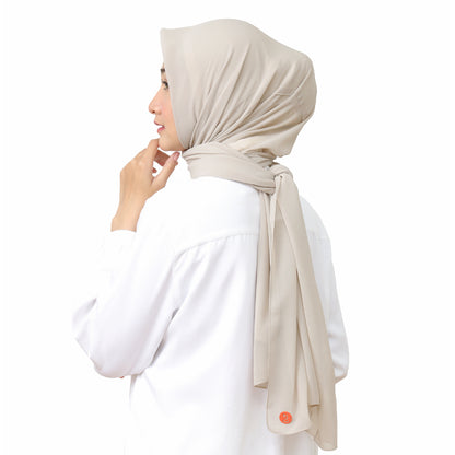 Hijaberies - Kelora Pashmina Square | Pashmina Segi Empat Pola | Muka Tegak | Bahan Babydoll
