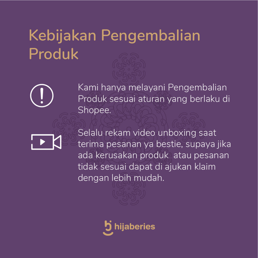Hijaberies - Exclusive Embossed Monogram Series 1 (Hijab Hampers/Gift Exclusive Box)
