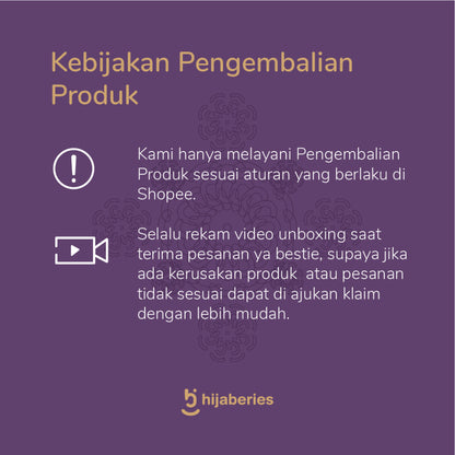 Hijaberies - Exclusive Embossed Monogram Series 1 (Hijab Hampers/Gift Exclusive Box)