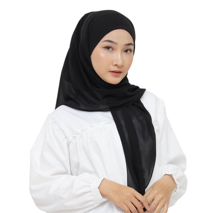 Hijaberies - Olivia Square Instan | Hijab Segiempat Instan Bandana Oval Malay