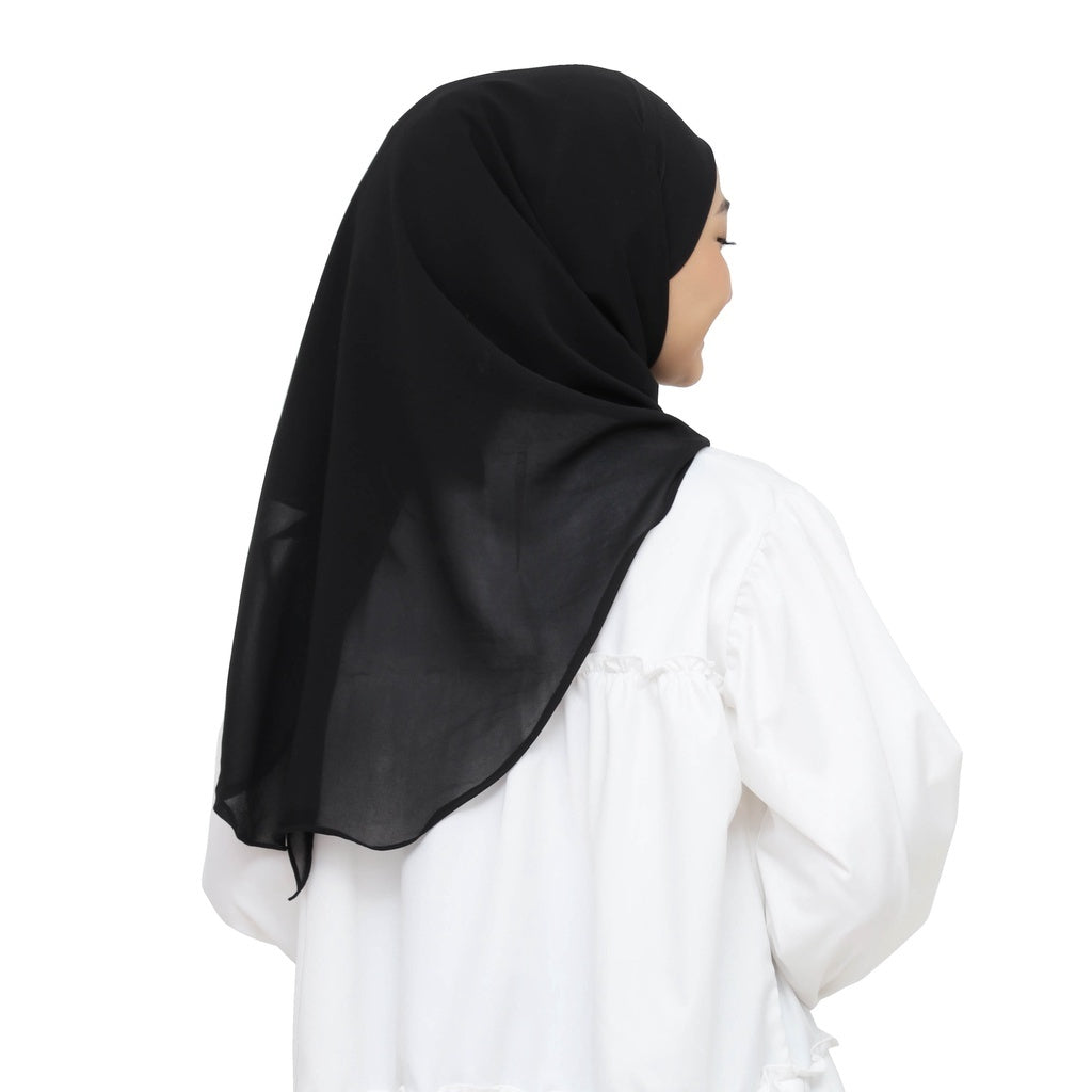 Hijaberies - Olivia Square Instan | Hijab Segiempat Instan Bandana Oval Malay