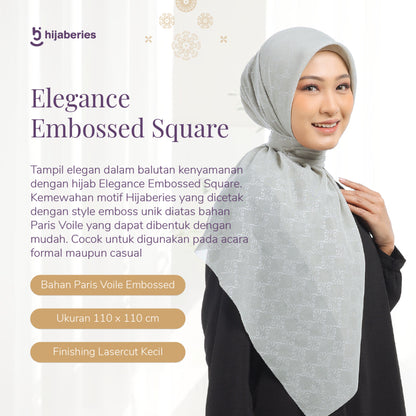 Hijaberies Elegance Embossed - Monogram Series 2.0