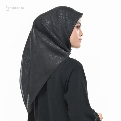 Hijaberies Elegance Embossed - Monogram Series 2 & 3 (Hijab Segi Empat Lasercut Motif Emboss)