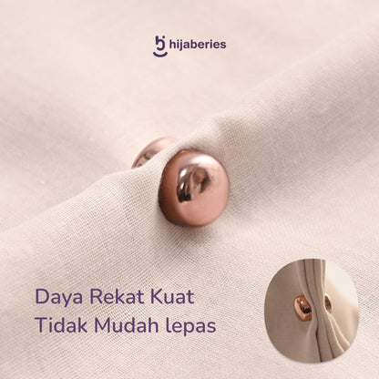 Hijaberies - Pin Magnet Hijab (Aksesoris Bahan Stainless Steel Ukuran 13mm)