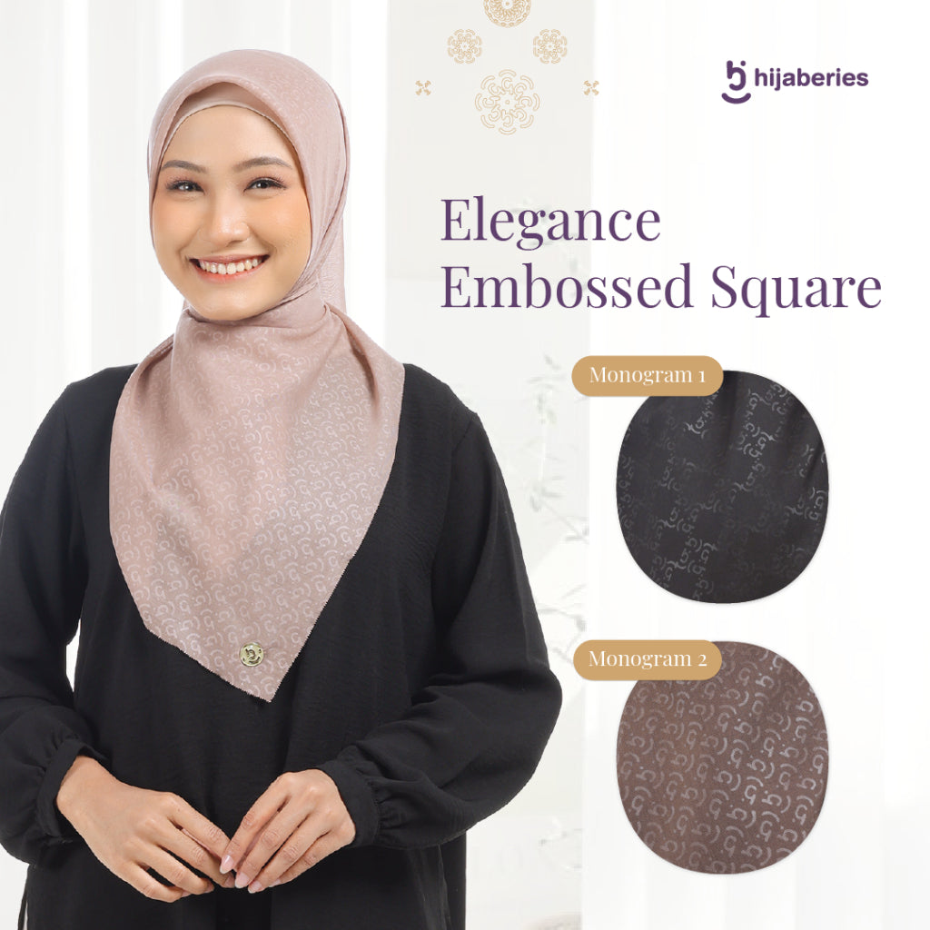 Hijaberies Elegance Embossed - Monogram Series 1.0