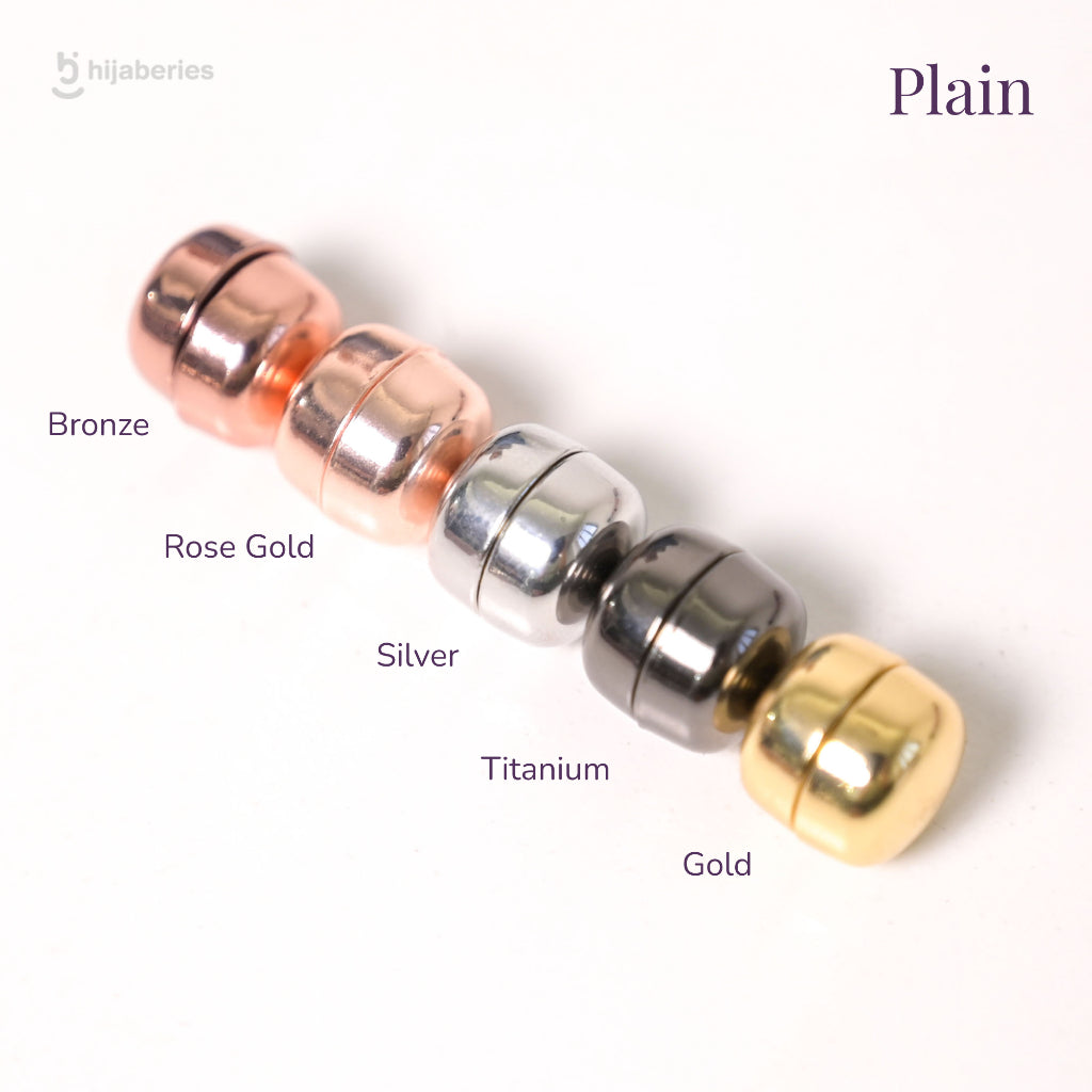 Hijaberies - Pin Magnet Hijab (Aksesoris Bahan Stainless Steel Ukuran 13mm)