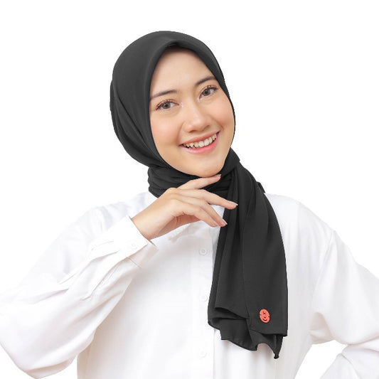 Hijaberies - Kelora Pashmina Square | Pashmina Segi Empat Pola | Muka Tegak | Bahan Babydoll