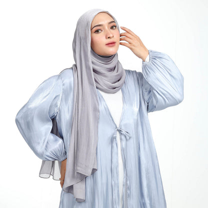 Shimmer Silk Pashmina Hijaberies - Grey