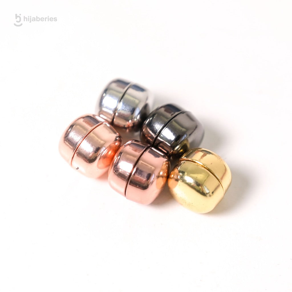 Hijaberies - Pin Magnet Hijab (Aksesoris Bahan Stainless Steel Ukuran 13mm)