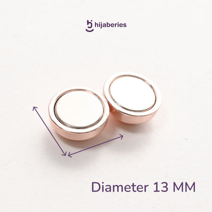 Hijaberies - Pin Magnet Hijab (Aksesoris Bahan Stainless Steel Ukuran 13mm)