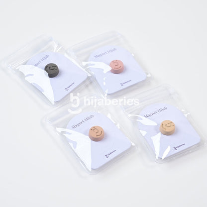 Hijaberies - Pin Magnet Signature (Aksesoris Hijab Bahan Stainless Steel Ukuran 11mm)