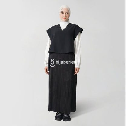 Hijaberies - Batwing Tie Side Vest (Vest Wanita Bahan Polyester Premium)