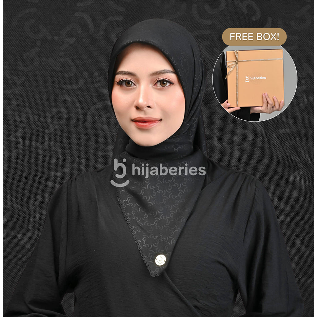 Hijaberies - Exclusive Embossed Monogram Series 1 (Hijab Hampers/Gift Exclusive Box)