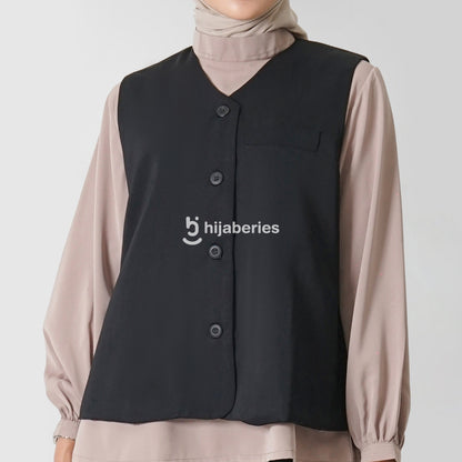 Hijaberies - Basic Vest (Vest Wanita Bahan Basic Polyester)