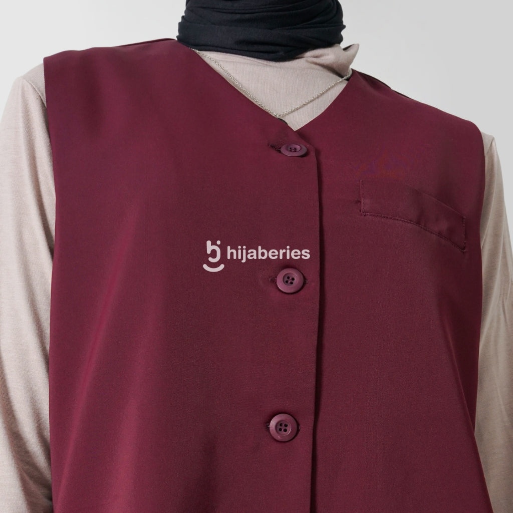 Hijaberies - Basic Vest (Vest Wanita Bahan Basic Polyester)