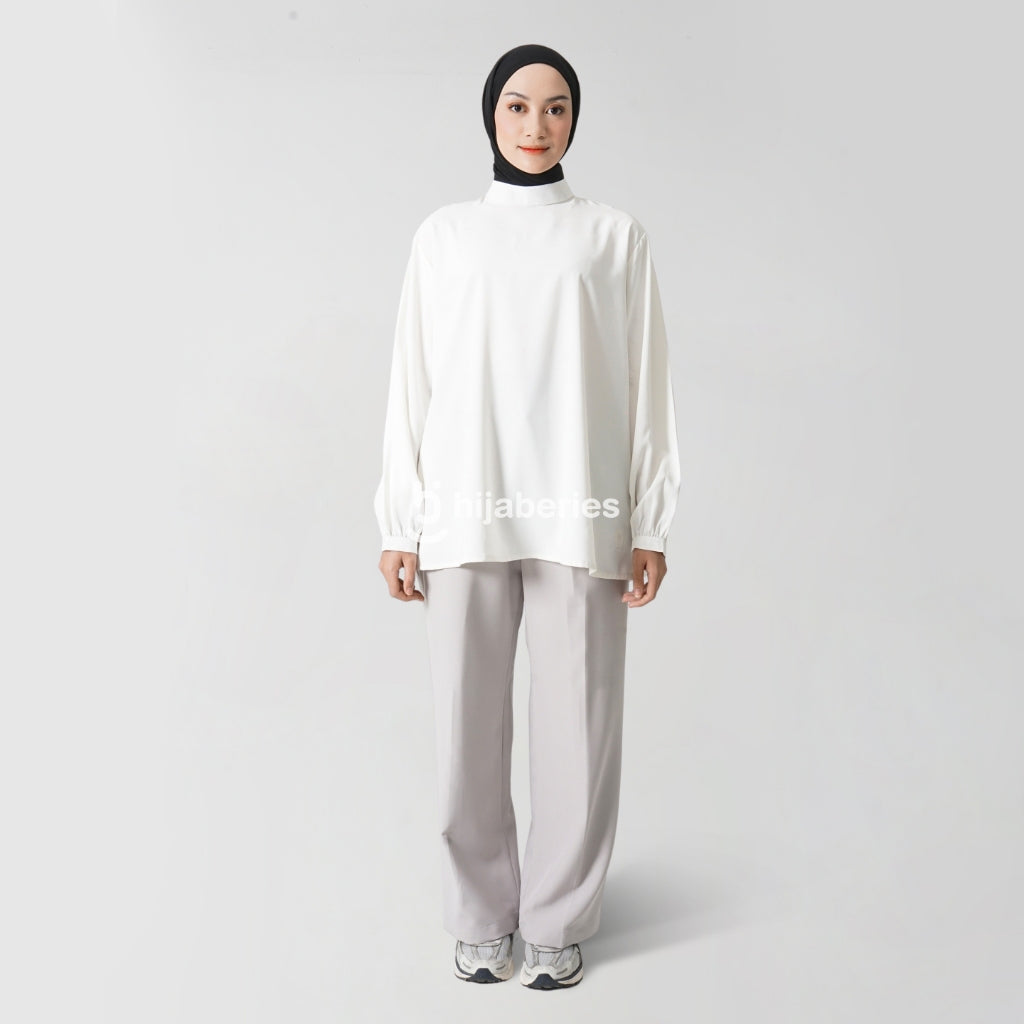 Hijaberies - Basic Flowy Blouse (Blouse Wanita Bahan Polyseter Premium)