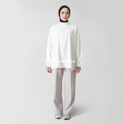 Hijaberies - Basic Flowy Blouse (Blouse Wanita Bahan Polyseter Premium)