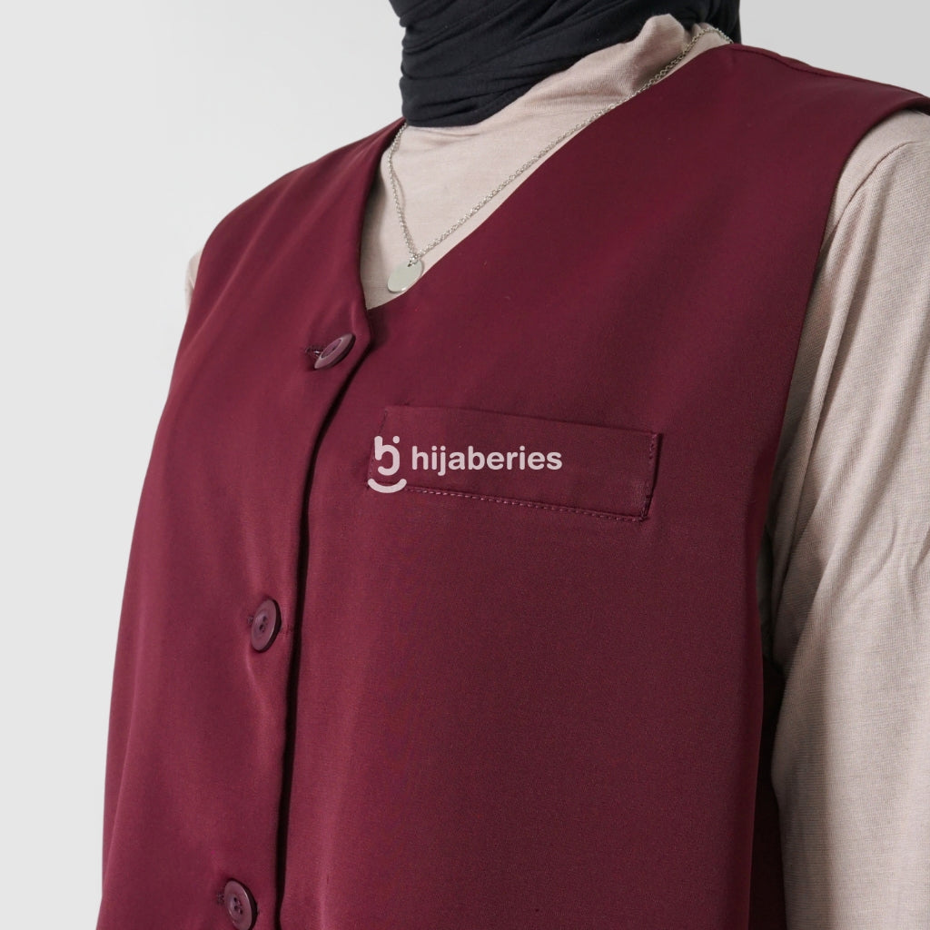 Hijaberies - Basic Vest (Vest Wanita Bahan Basic Polyester)