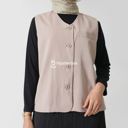 Hijaberies - Basic Vest (Vest Wanita Bahan Basic Polyester)