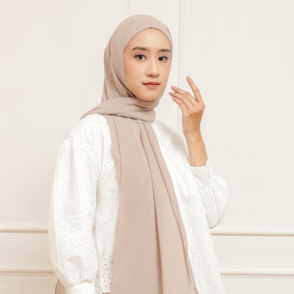 Hijaberies - Lily Pashmina 2in1 Inner Premium (Hijab Pashmina Instan dengan Ciput Long Headband)