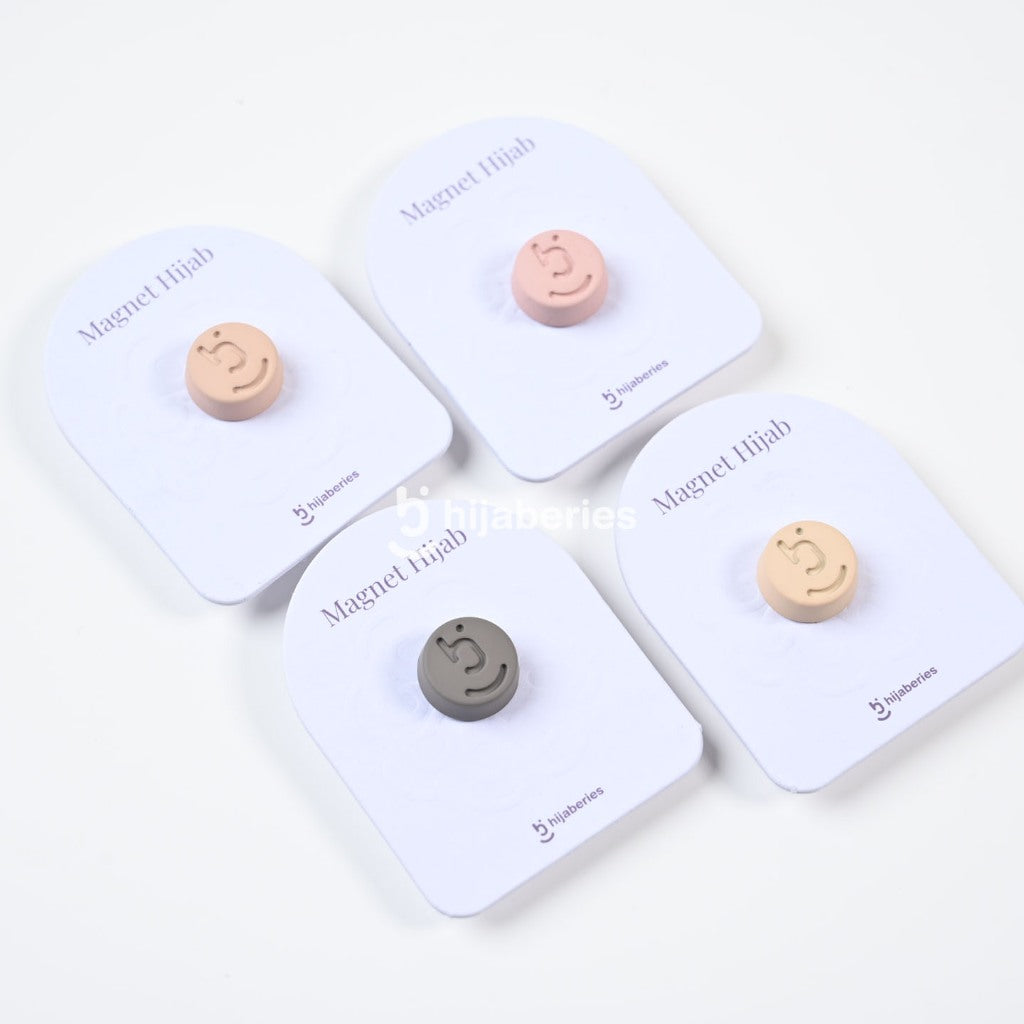 Hijaberies - Pin Magnet Signature (Aksesoris Hijab Bahan Stainless Steel Ukuran 11mm)