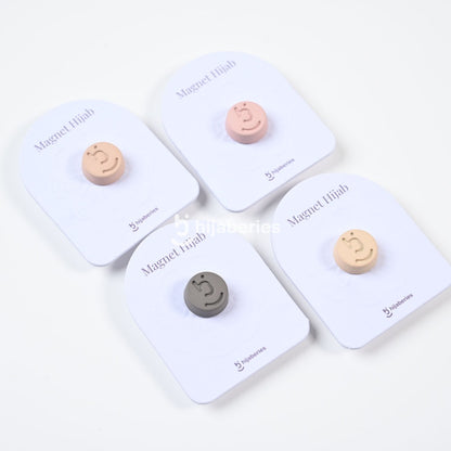 Hijaberies - Pin Magnet Signature (Aksesoris Hijab Bahan Stainless Steel Ukuran 11mm)