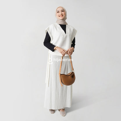 Hijaberies - Batwing Tie Side Vest (Vest Wanita Bahan Polyester Premium)