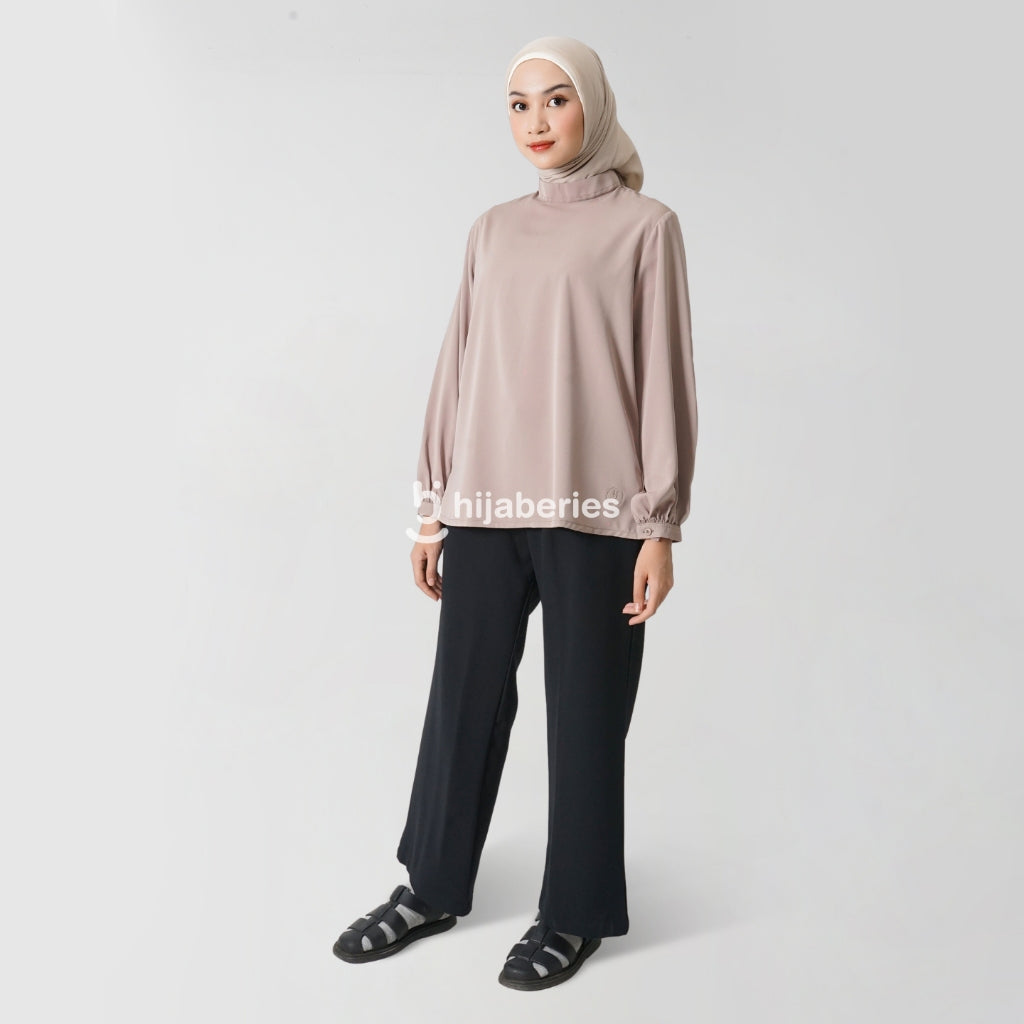 Hijaberies - Basic Flowy Blouse (Blouse Wanita Bahan Polyseter Premium)