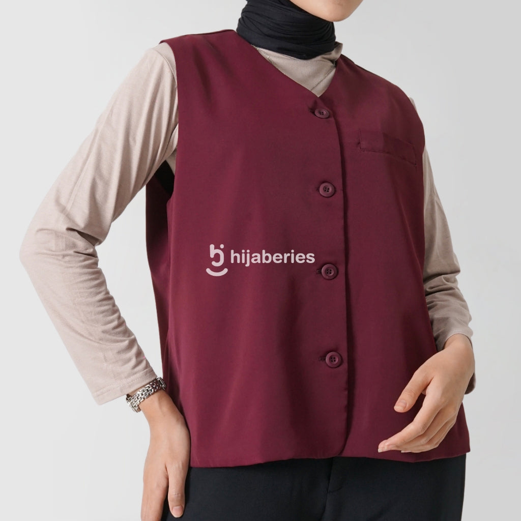 Hijaberies - Basic Vest (Vest Wanita Bahan Basic Polyester)