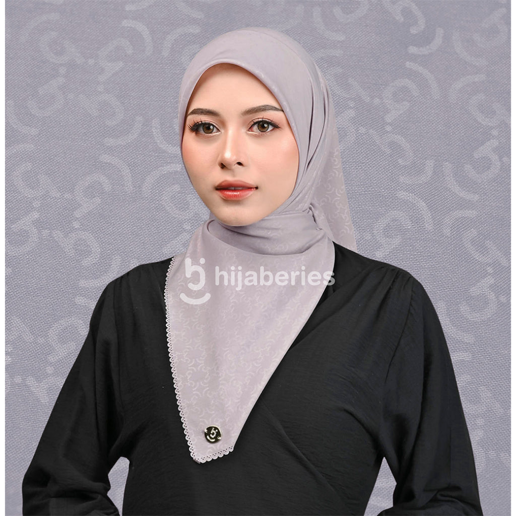 Hijaberies - Exclusive Embossed Monogram Series 1 (Hijab With Exclusive Box)